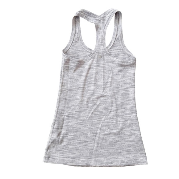 Lululemon Cool Racerback Tank Wee Are From Space Ice Grey Alpine White Size XS - Picture 6 of 8